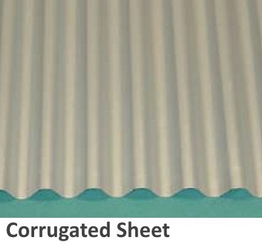 ZAM coated steel processed into corrugated sheet form