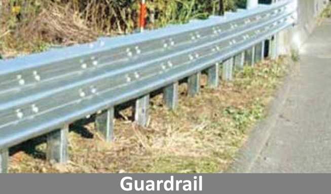 Guardrails made from corrosion resistant ZAM coated metal.