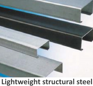 ZAM coated steel processed into lightweight shaped structure material