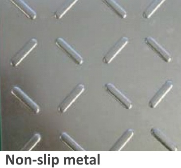 ZAM coated steel processed into non-slip metal form